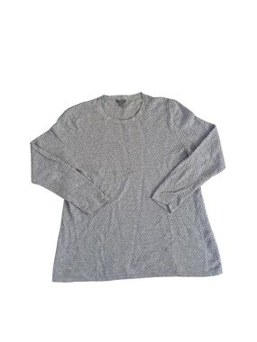COS Dot Textured Knit Crewneck Sweater Top - Light Gray